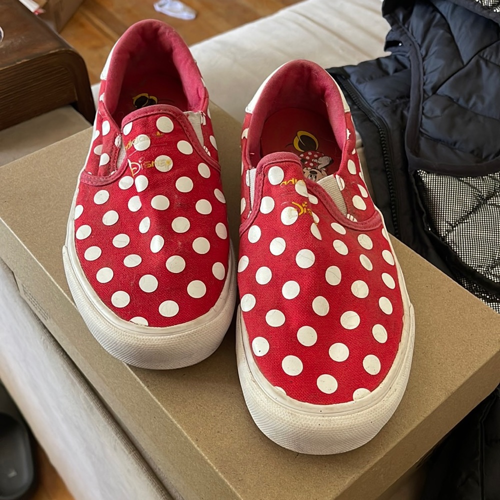 Adidas Disney Court Rallye Slip x Minnie Sneakers Shoes Youth Size 4
